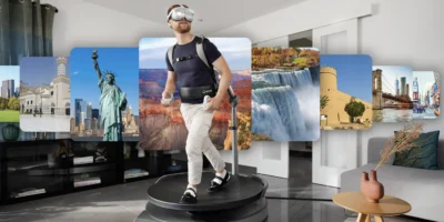 an Omni One player using Treks